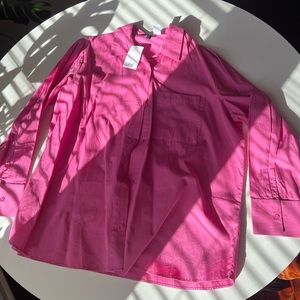 Oversized poplin shirt